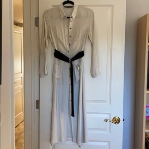 Zara Button Down Dress w/ Belt
